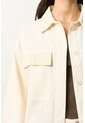 Chaqueta Senda Trucker Para Mujer Oversized Chaqueta Senda Trucker Para Mujer Oversized Crema XL VÉLEZ de Vélez