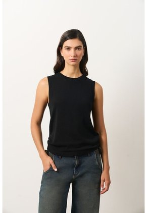 Top Tejido Astromelia Para Mujer Liviano Top Tejido Astromelia Para Mujer Liviano Negro XXL VÉLEZ