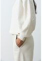 Sweater Tejido Oversized Para Mujer Nácar Sweater Tejido Oversized Para Mujer Nácar Crema XS VÉLEZ de Vélez