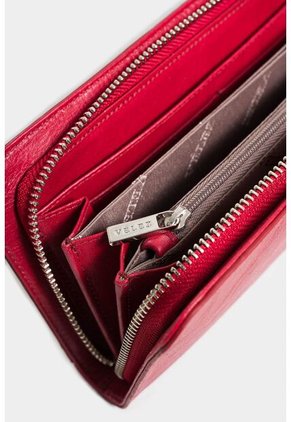 Porta Chequera Angola De Cuero Para Mujer Brillo Natural Porta Chequera Angola De Cuero Para Mujer Brillo Natural Rojo VÉLEZ