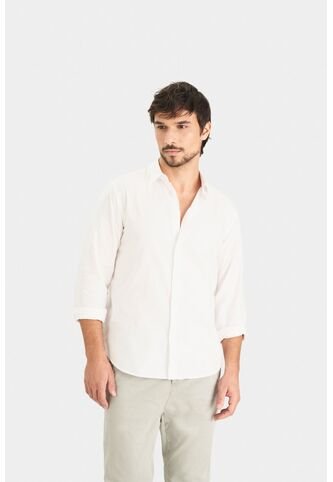 Camisa Oxford Manga Larga Calagua Para Hombre Semifitted Camisa Oxford Manga Larga Calagua Para Hombre Semifitted Blanco L VÉLEZ Vélez