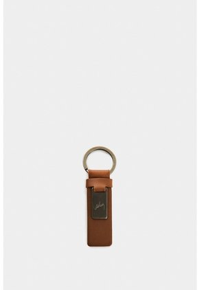 Llavero Etéreo De Cuero Para Hombre Placa Llavero Etéreo De Cuero Para Hombre Placa Miel VÉLEZ