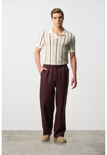 Pantalón Relaxed Fit Para Hombre Elon Pantalón Relaxed Fit Para Hombre Elon Vinotinto 30 VÉLEZ