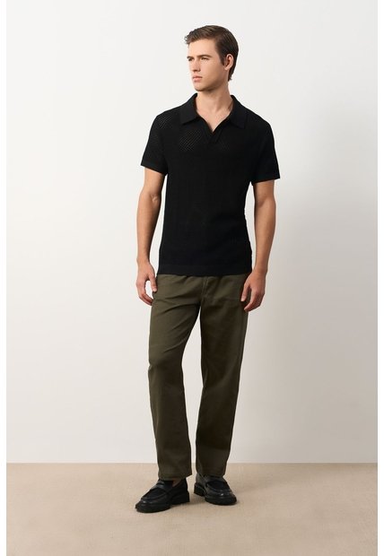 Polo Manga Corta Draco 2.0 Tejida Para Hombre Texturizada Polo Manga Corta Draco 2.0 Tejida Para Hombre Texturizada Negro S VÉLEZ