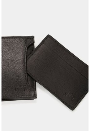 Billetera Arce De Cuero Para Hombre Tarjetero Extraible Billetera Arce De Cuero Para Hombre Tarjetero Extraible Negro VÉLEZ