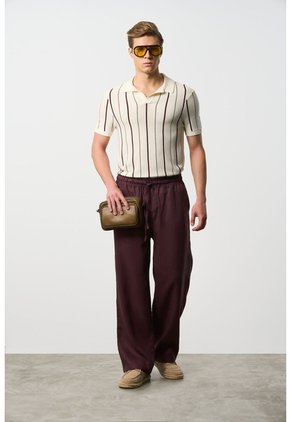 Pantalón Relaxed Fit Para Hombre Elon Pantalón Relaxed Fit Para Hombre Elon Vinotinto 30 VÉLEZ