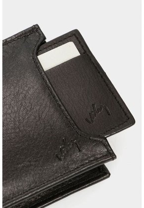 Billetera Arce De Cuero Para Hombre Tarjetero Extraible Billetera Arce De Cuero Para Hombre Tarjetero Extraible Negro VÉLEZ