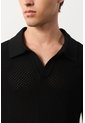 Polo Manga Corta Draco 2.0 Tejida Para Hombre Texturizada Polo Manga Corta Draco 2.0 Tejida Para Hombre Texturizada Negro S VÉLEZ de Vélez