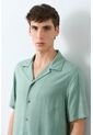Camisa En Lino Turin Para Hombre Camisa En Lino Turin Para Hombre Agua Marina XL VÉLEZ de Vélez