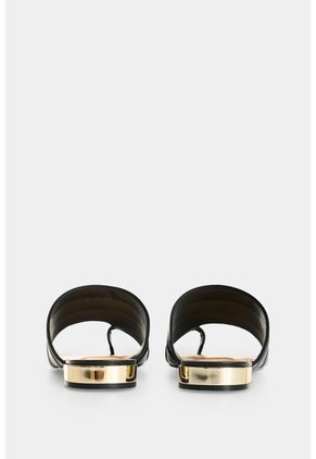 Sandalia Plana En Cuero Para Mujer Xinca Sandalia Plana En Cuero Para Mujer Xinca Negro 41 VÉLEZ