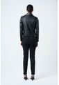 Chaqueta Silueta Biker De Cuero Para Mujer Taches Chaqueta Silueta Biker De Cuero Para Mujer Taches Negro M VÉLEZ de Vélez