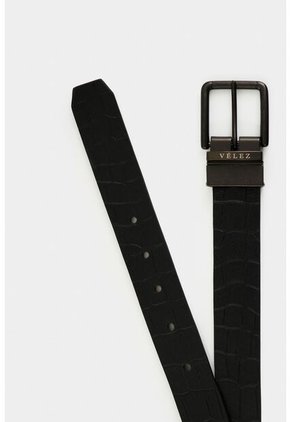 Cinturón Doble Faz Terra De Cuero Para Hombre Grabado Cinturón Doble Faz Terra De Cuero Para Hombre Grabado Negro 38 VÉLEZ