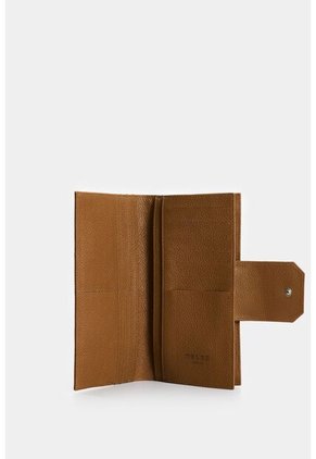 Billetera Porta Chequera De Cuero Para Mujer Jade Billetera Porta Chequera De Cuero Para Mujer Jade Miel VÉLEZ