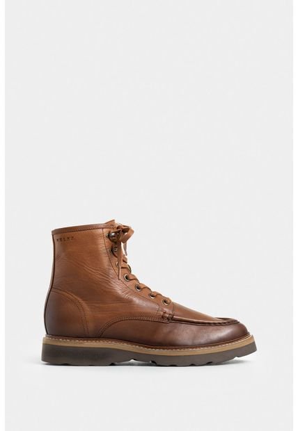 Bota Luster De Cuero Para Hombre Efecto Envejecido Bota Luster De Cuero Para Hombre Efecto Envejecido Miel 44 Vélez