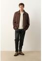 Chaqueta De Tela Y Cuero Para Hombre Hazel Chaqueta De Tela Y Cuero Para Hombre Hazel Cafe XL VÉLEZ de Vélez