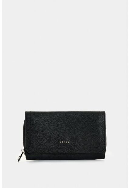 Billetera Palma De Cuero Para Mujer Amplia Capacidad Billetera Palma De Cuero Para Mujer Amplia Capacidad Negro VÉLEZ