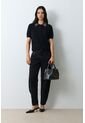 Polo Tejida Manga Corta Para Mujer Almaris Polo Tejida Manga Corta Para Mujer Almaris Negro L VÉLEZ de Vélez