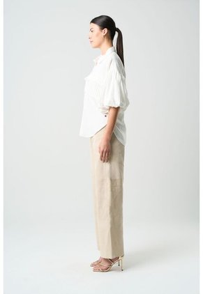 Camisa Galera Para Mujer Manga Abombada Camisa Galera Para Mujer Manga Abombada Blanco M VÉLEZ