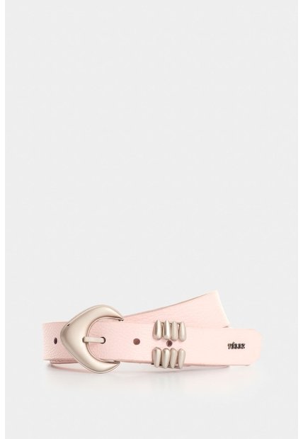 Cinturón Unifaz De Cuero Para Mujer Tika Cinturón Unifaz De Cuero Para Mujer Tika Rosado XL VÉLEZ