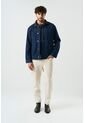 Chaqueta Lerna En Denim Y Cuero Para Hombre Silueta Trucker Chaqueta Lerna En Denim Y Cuero Para Hombre Silueta Trucker Azul Oscuro XXL VÉLEZ de Vélez