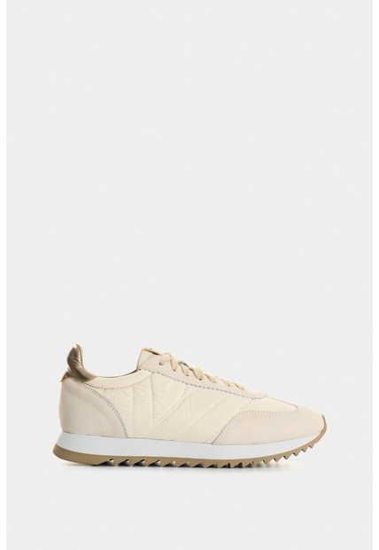 Tenis De Cuero Y Textil Para Mujer Flora Tenis De Cuero Y Textil Para Mujer Flora Blanco 34 VÉLEZ