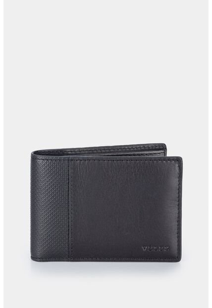 Billetera Draco De Cuero Para Hombre Mezcla De Texturas Billetera Draco De Cuero Para Hombre Mezcla De Texturas Negro VÉLEZ