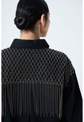 Chaqueta Alhena En Tejido Plano Para Mujer Bordado Millaré Chaqueta Alhena En Tejido Plano Para Mujer Bordado Millaré Negro XL VÉLEZ