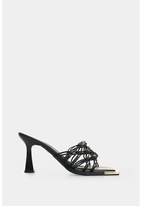 Sandalia Tacón En Cuero Par Mujer Orquidea Sandalia Tacón En Cuero Par Mujer Orquidea Negro 39 VÉLEZ