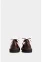 Zapato De Cordón Ambar De Cuero Para Hombre Detalle Costura Contraste Zapato De Cordón Ambar De Cuero Para Hombre Detalle Costura Contraste Vinotinto 41 VÉLEZ de Vélez