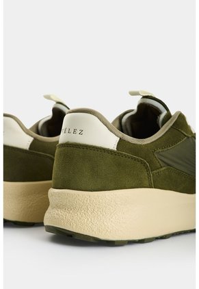 Tenis De Lona Y Cuero Gamuzado Para Hombre Stone 2 Tenis De Lona Y Cuero Gamuzado Para Hombre Stone 2 Verde 41 VÉLEZ