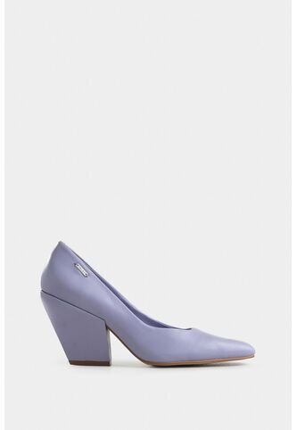 Tacones Cerrados Libra De Cuero Para Mujer Punta Cuadrada Tacones Cerrados Libra De Cuero Para Mujer Punta Cuadrada Lila 40 VÉLEZ Vélez