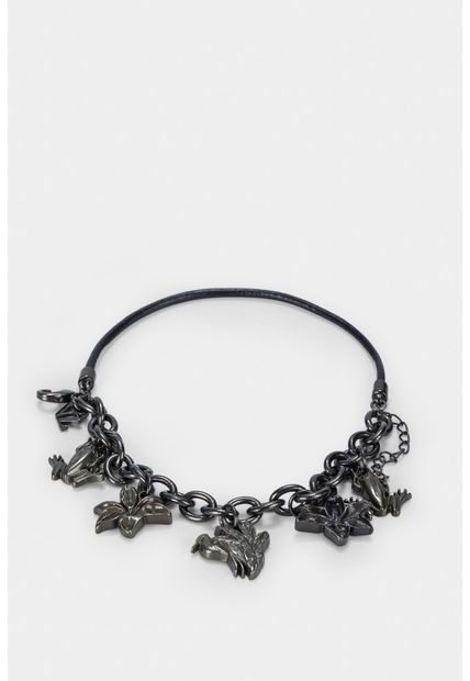 Manilla Venus En Cuero Y Metal Para Mujer Charms