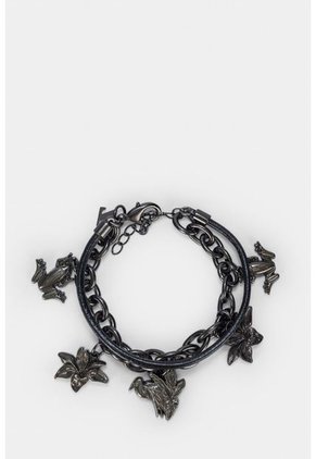 Manilla Venus En Cuero Y Metal Para Mujer Charms