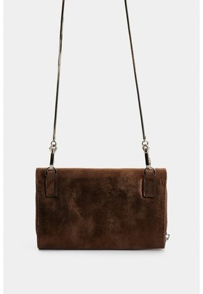Billetera Palma De Cuero Folia Para Mujer Con Cadena Billetera Palma De Cuero Folia Para Mujer Con Cadena Bronce VÉLEZ