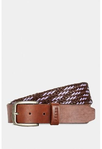 Cinturón Unifaz De Cuero Y Cordón Para Hombre Ciruela Cinturón Unifaz De Cuero Y Cordón Para Hombre Ciruela Brandy 38 VÉLEZ Vélez