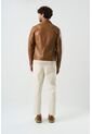 Chaqueta Trucker Paraná De Cuero Para Hombre Corte Clásico Chaqueta Trucker Paraná De Cuero Para Hombre Corte Clásico Miel XX VÉLEZ de Vélez