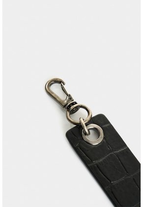 Llavero De Cuero Grabado Para Hombre Tessa Llavero De Cuero Grabado Para Hombre Tessa Negro VÉLEZ