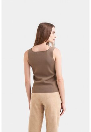 Top Alisa Tejido Para Mujer Escote Cuadrado Top Alisa Tejido Para Mujer Escote Cuadrado Verde Oliva M Vélez