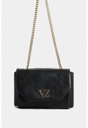 Bowling Lili 2.0 De Cuero Para Mujer Cadena Metálica Bowling Lili 2.0 De Cuero Para Mujer Cadena Metálica Negro Vélez