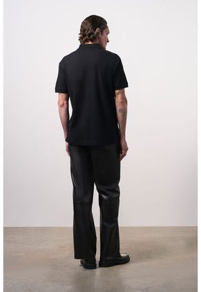 Polo Manga Corta Semi Fit Para Hombre Polo Manga Corta Semi Fit Para Hombre Negro S VÉLEZ