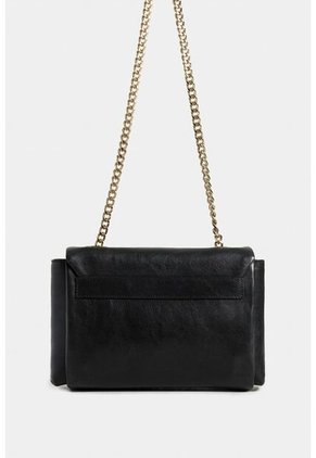 Bowling Lili 2.0 De Cuero Para Mujer Cadena Metálica Bowling Lili 2.0 De Cuero Para Mujer Cadena Metálica Negro Vélez