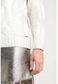 Sweater Rock En Tejido Rectilíneo Para Mujer Efecto Metalizado Sweater Rock En Tejido Rectilíneo Para Mujer Efecto Metalizado Crema S VÉLEZ de Vélez
