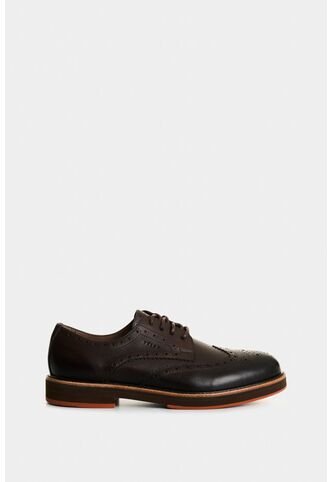Zapatos Cordón Brogue De Cuero Para Hombre Cortes Tradicionales Zapatos Cordón Brogue De Cuero Para Hombre Cortes Tradicionales Cafe 43 VÉLEZ Vélez