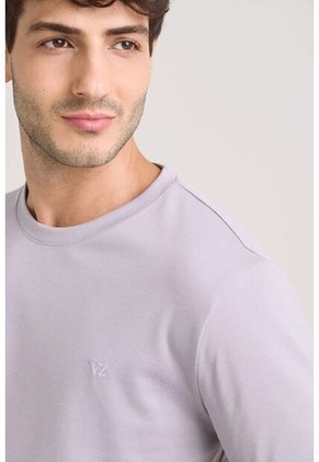 Camiseta Micropima Arizona Para Hombre Semi Ajustada Camiseta Micropima Arizona Para Hombre Semi Ajustada Lila S VÉLEZ