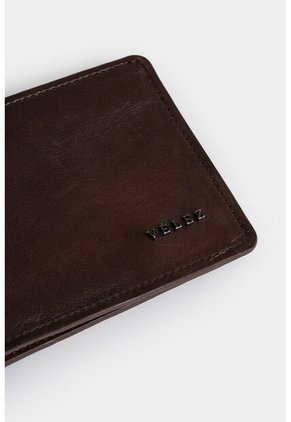 Billetera Montt De Cuero Para Hombre Acabado Brillo Billetera Montt De Cuero Para Hombre Acabado Brillo Cafe VÉLEZ