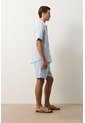 Camisa En Lino Manga Corta Siena Para Hombre Camisa En Lino Manga Corta Siena Para Hombre Azul Claro XL VÉLEZ de Vélez