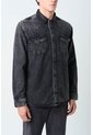 Sobrecamisa Alcor Manga Larga De Algodón Para Hombre Detalles Cuero Sobrecamisa Alcor Manga Larga De Algodón Para Hombre Detalles Cuero Negro M VÉLEZ de Vélez