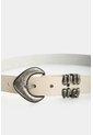 Cinturón Unifaz De Cuero Para Mujer Tika Cinturón Unifaz De Cuero Para Mujer Tika Blanco M VÉLEZ de Vélez