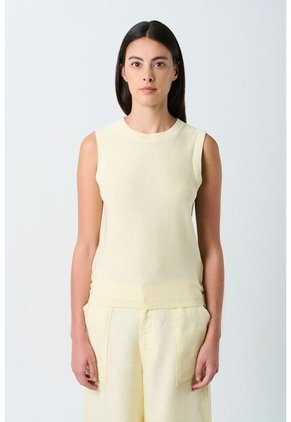 Top Tejido Astromelia Para Mujer Liviano Top Tejido Astromelia Para Mujer Liviano Amarillo S VÉLEZ