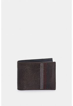 Billetera Stitch De Cuero Costuras Decorativas Cafe Billetera Stitch De Cuero Costuras Decorativas Cafe VÉLEZ